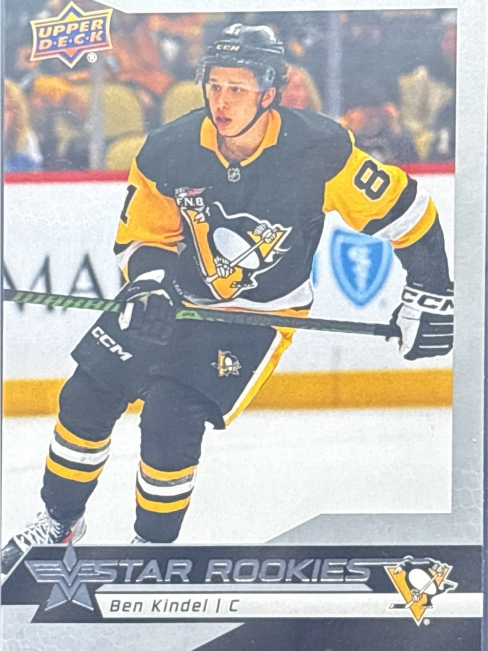 Upper Deck Ben Kindel NHL Rookie Trading Card